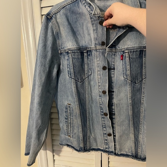 Levi’s Altered Reform Denim Patchwork Trucker Jacket - Picture 3 of 16